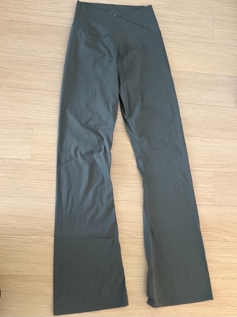 Women’s Olive Green Performance Flare Pants